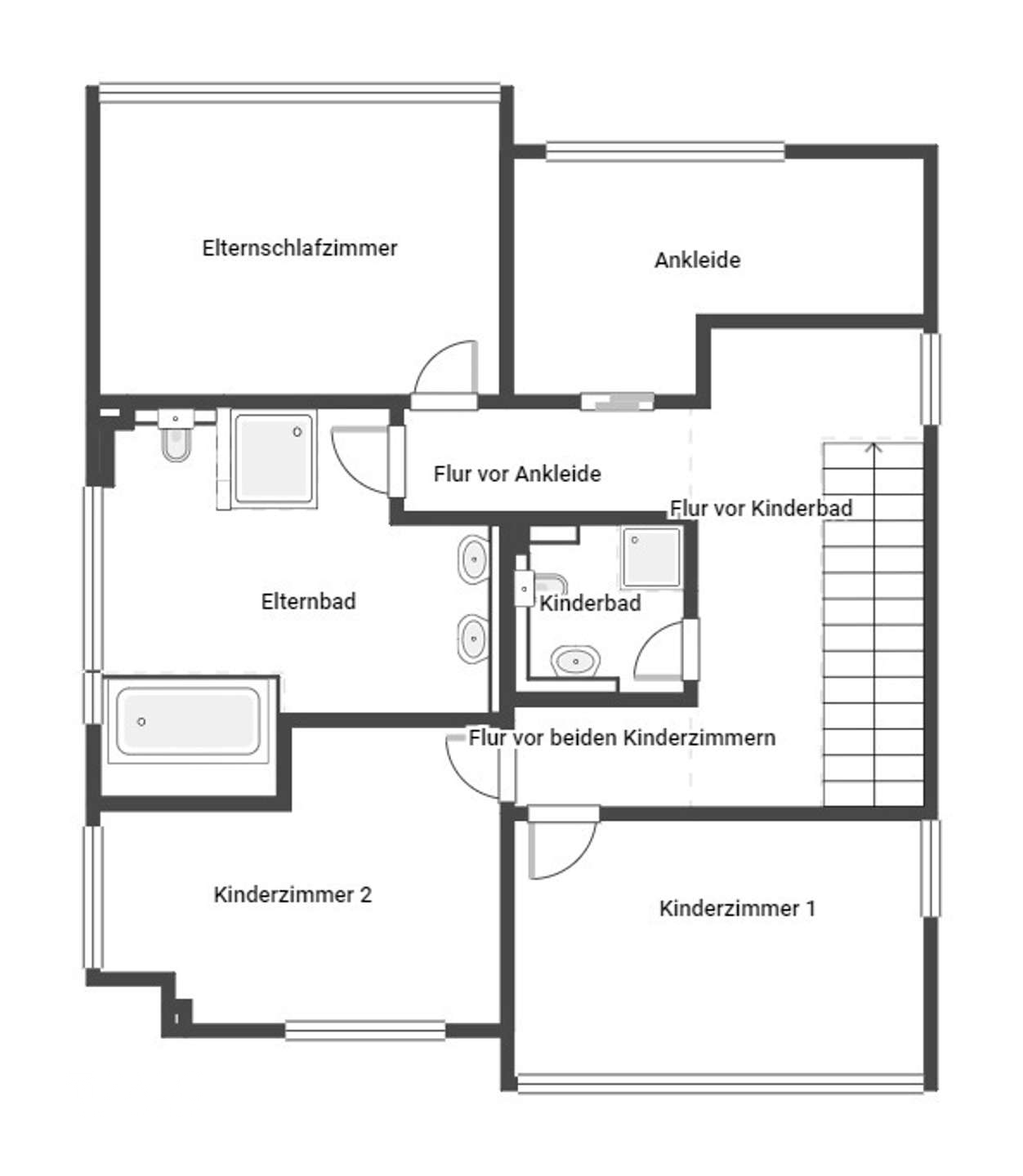 Grundriss Obergeschoss